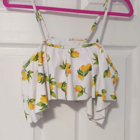 Swimsuit Pieces Bundle Size Medium Floral Paisley Neon - Picture 4 of 9